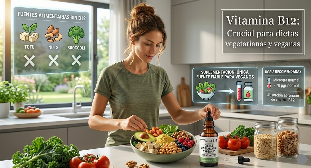 Vitamina B12 en dietas vegetarianas y veganas