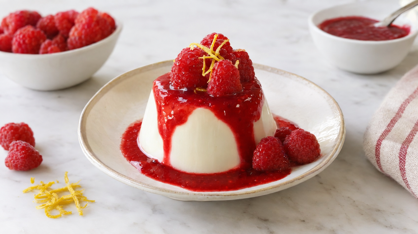 Panna cotta ligera de yogur