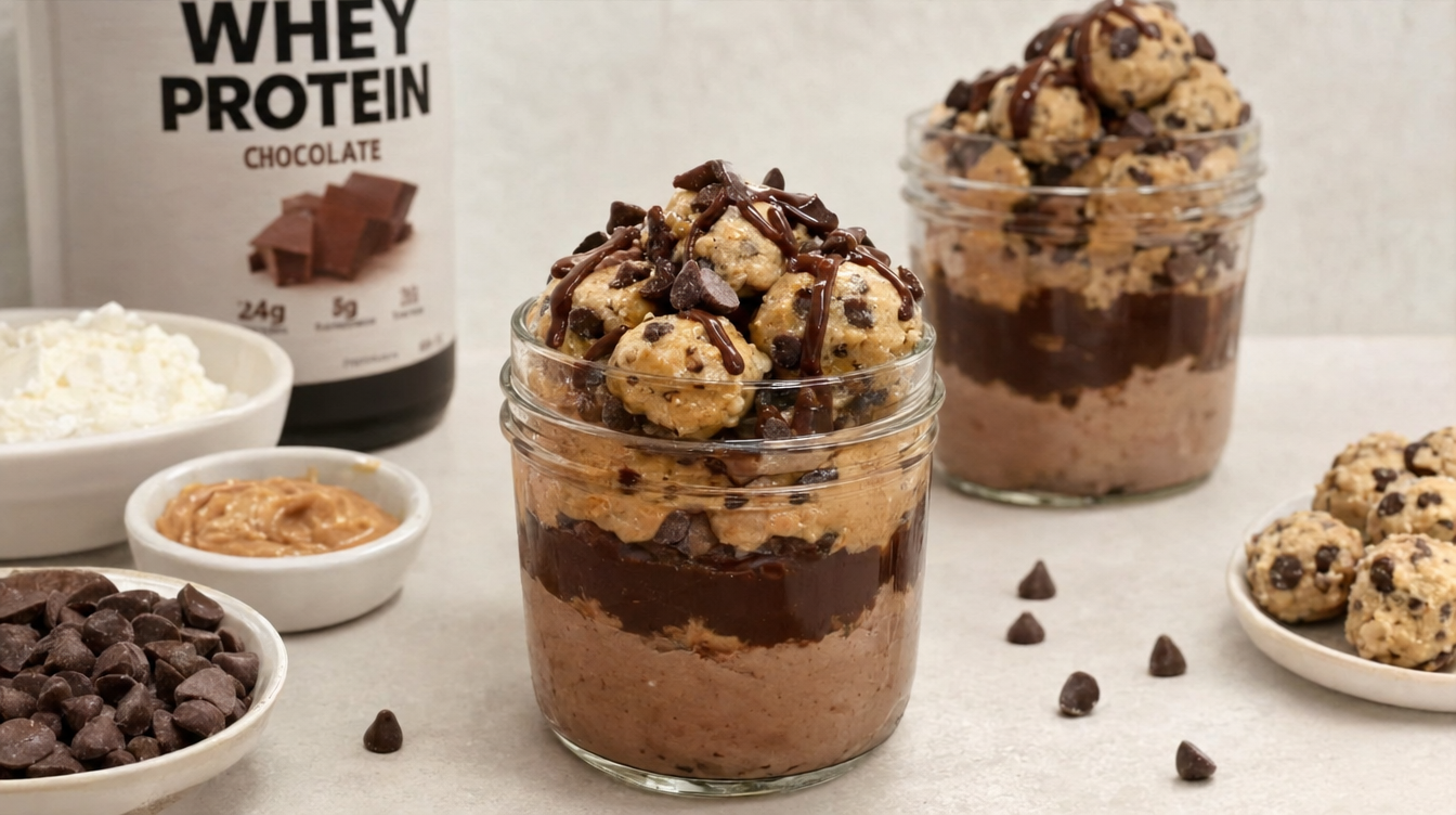 Mousse de queso cottage monster cookie