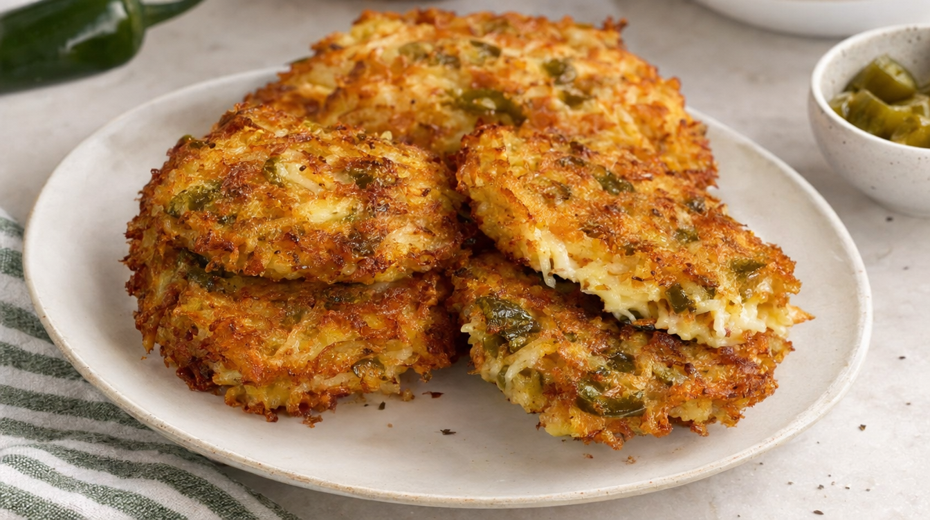 Hash Browns de Jalapeño y Queso