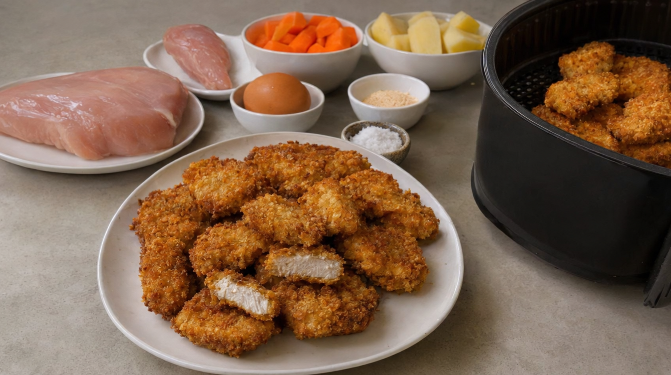Nuggets de pollo en airfryer