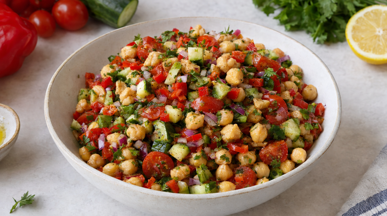 Ensalada fresca de garbanzos