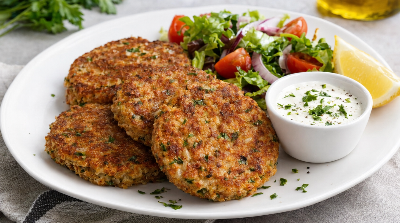 Tortitas de atún y avena