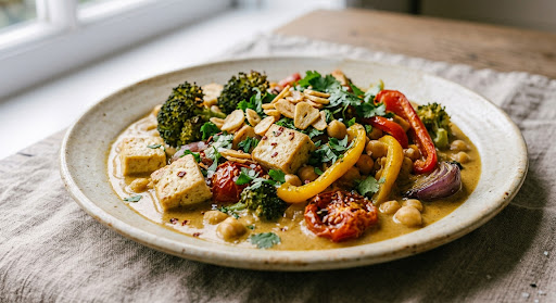 Curry de tofu y verduras